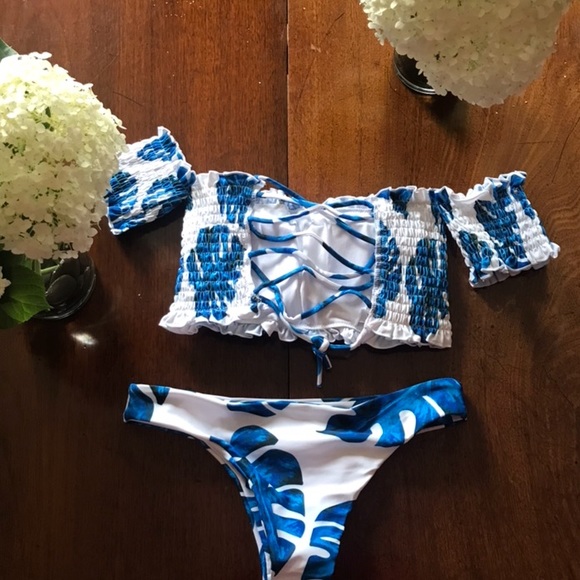 Floral Strapless Bikini - Picture 7 of 8